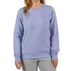 Fila Long Sleeve Crew Neck Sweatshirt with Pockets Purple Medium M NWT